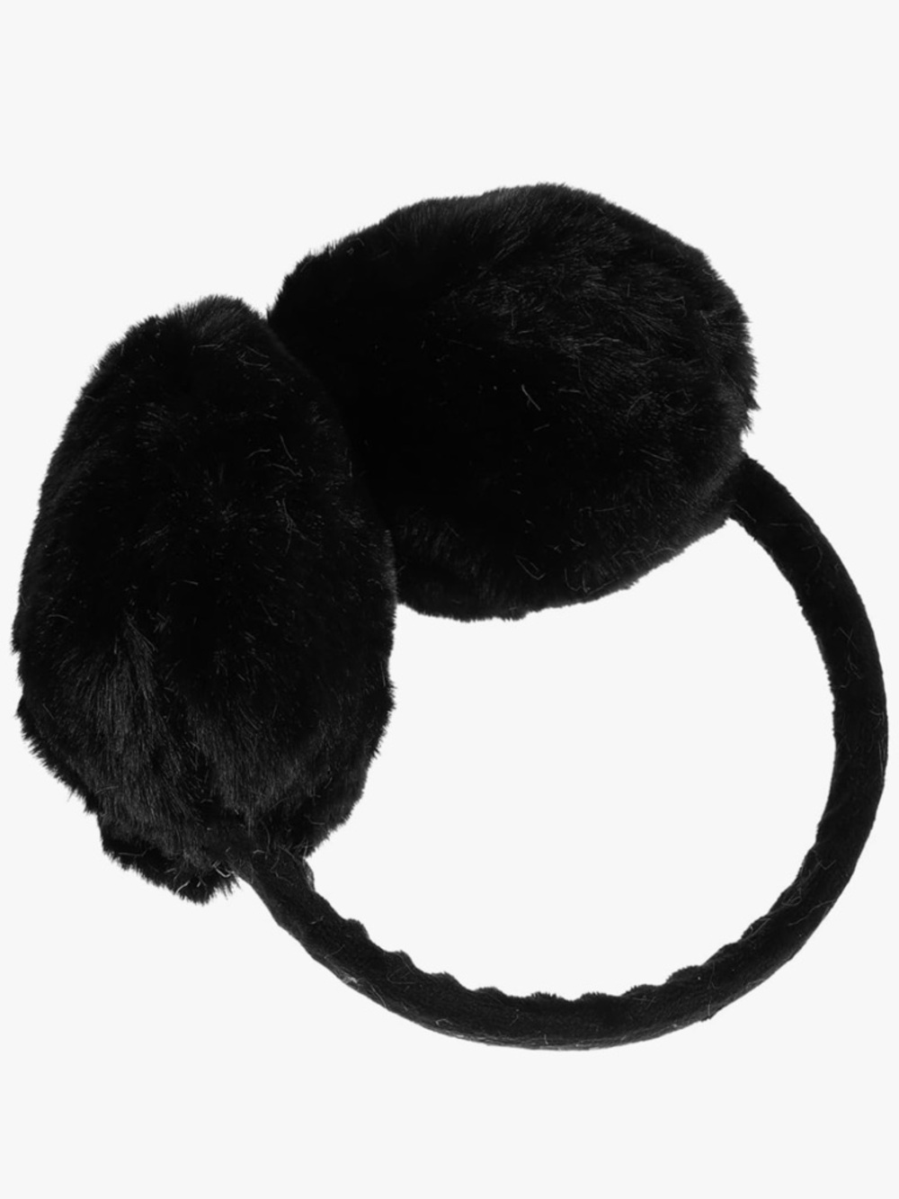 5/$25 Faux Fur Black Earmuffs